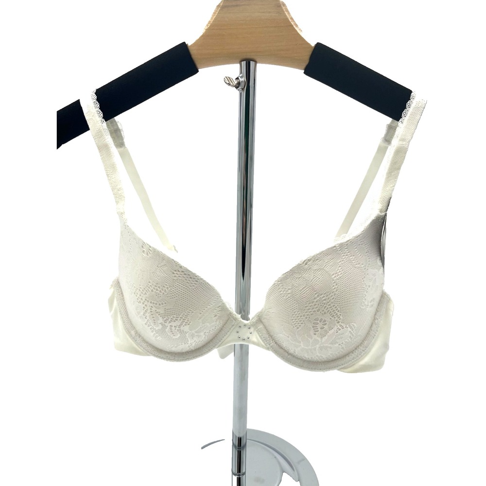 Maidenform T-Shirt Bra Custom Lift Style 09473 Color White WH Size 34B